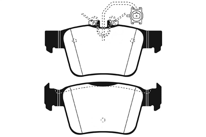 EBC 17+ Alfa Romeo Giulia 2.0L Turbo Ultimax Rear Brake Pads - eliteracefab.com