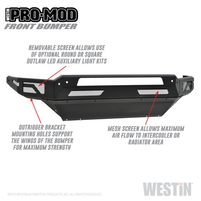 Westin 13-18 Dodge Ram 1500 / 2019 Ram 1500 Classic Pro-Mod Front Bumper Westin