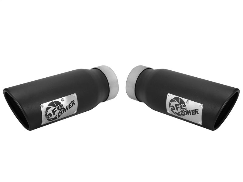 aFe MACHForce-XP 3.5in 409 Stainless Steel Exhaust Tip 3.5in x 4.5in Out x 12in L Clamp-On aFe