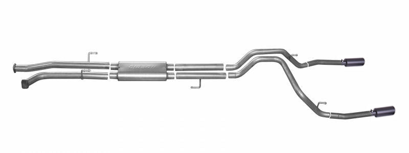 Gibson 08-13 Toyota Tundra Base 5.7L 2.5in Cat-Back Dual Split Exhaust - Black Elite Gibson