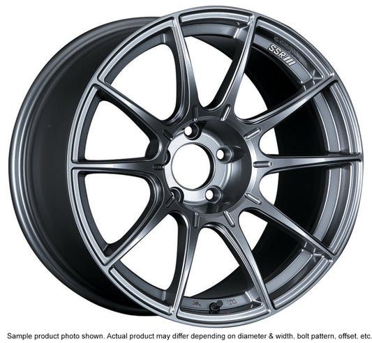 SSR GTX01 18x9.5 5x114.3 15mm Offset Dark Silver Wheel SSR