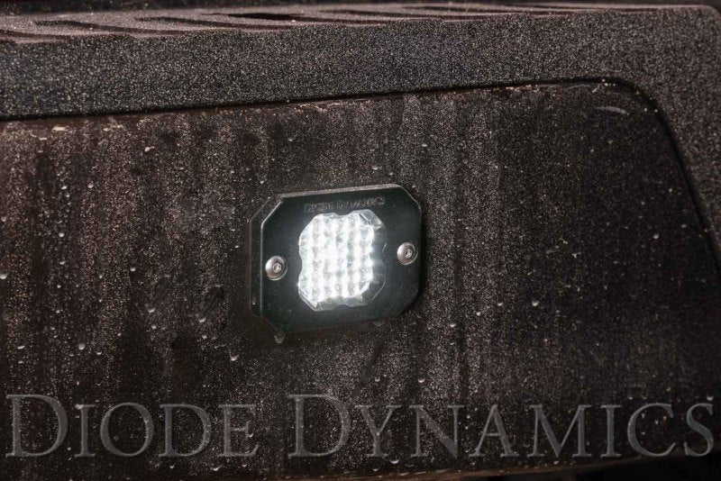 Diode Dynamics Stage Series C1 LED Pod Pro - White Flood Flush WBL Each