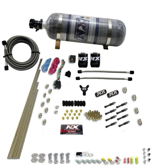 Nitrous Express 8 Cyl Dry Direct Port, 2 Solenoids, W/ Composite Bottle - 93006-12