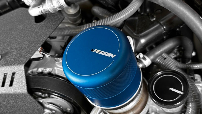 Perrin 2015+ Subaru WRX/STI Oil Filter Cover - Blue - eliteracefab.com