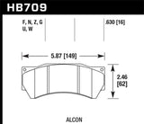 Hawk Performance DTC-30 Brake Pads - HB709W.630