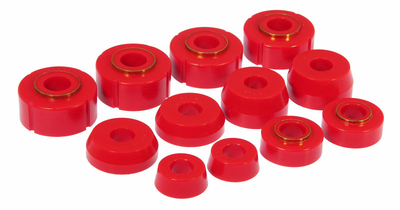 Prothane 66-79 Ford F100-350 4wd Body Mount - Red - eliteracefab.com