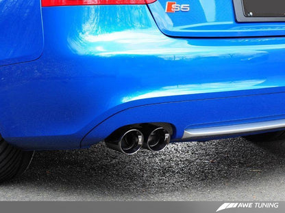 AWE Tuning Audi B8 S5 4.2L Touring Edition Exhaust System - Diamond Black Tips AWE Tuning