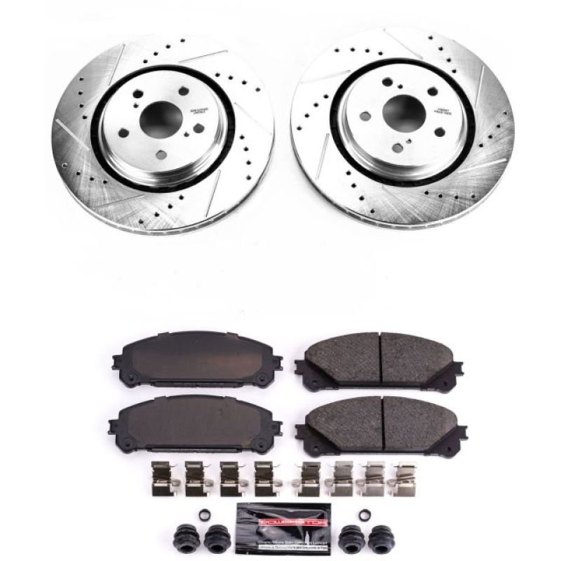 Power Stop 16-18 Lexus RX350 Front Z23 Evolution Sport Brake Kit - eliteracefab.com