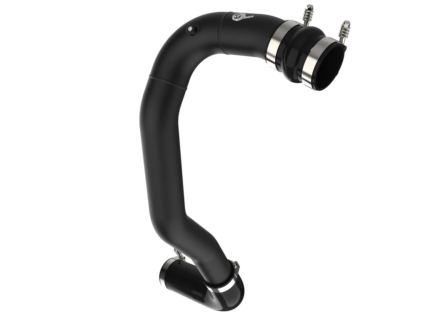 afe 08-10 Ford Trucks V8-6.4L (td) BladeRunner 3 IN Aluminum Hot Charge Pipe - Black - eliteracefab.com