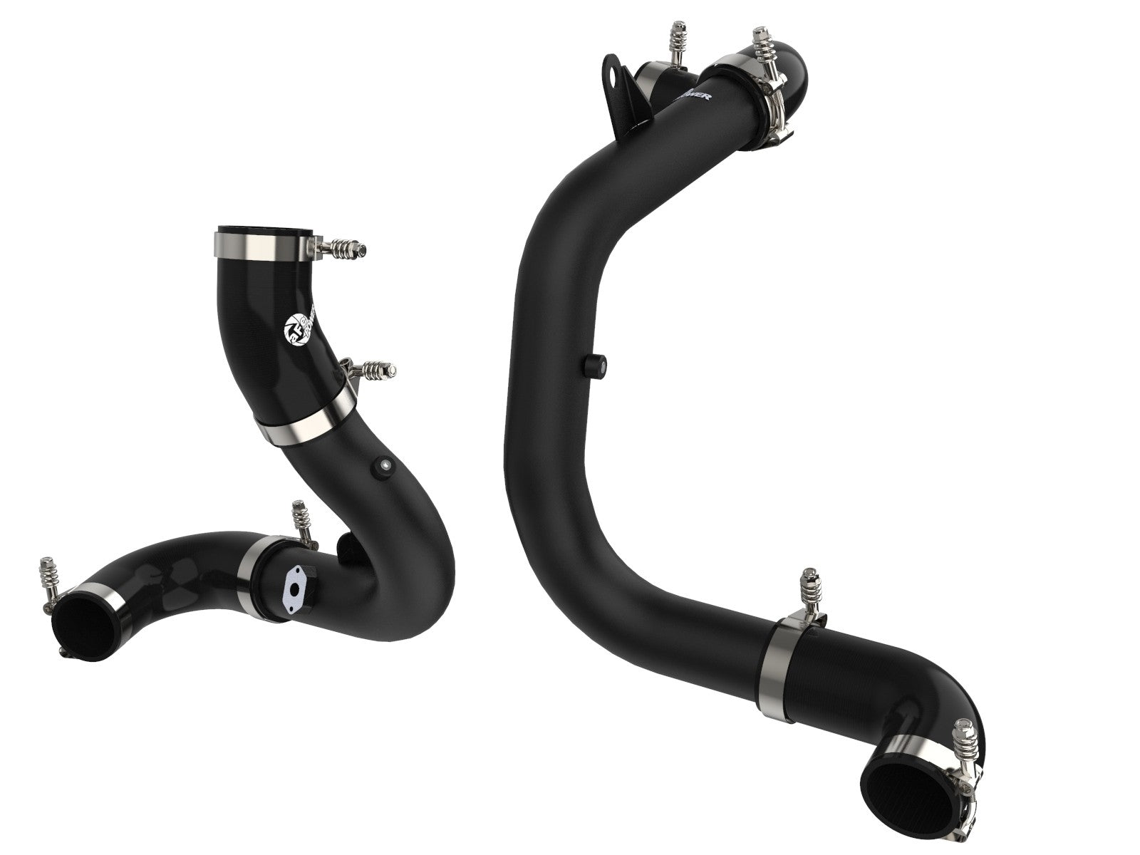 aFe BladeRunner 15-20 VW GTI (MKVII) L4-2.0L (t) Aluminum Hot and Cold Charge Pipe Kit Black - eliteracefab.com