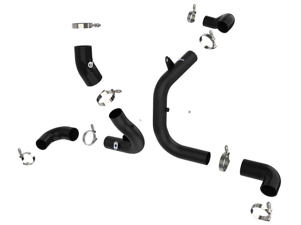 aFe BladeRunner 15-20 VW GTI (MKVII) L4-2.0L (t) Aluminum Hot and Cold Charge Pipe Kit Black - eliteracefab.com