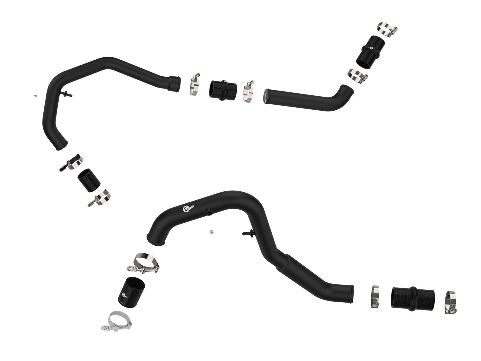 aFe Bladerunner Intercooler Hot Charge Pipe Black 2-2.5in 2021+ Ford F-150 V6-2.7L (tt) - eliteracefab.com