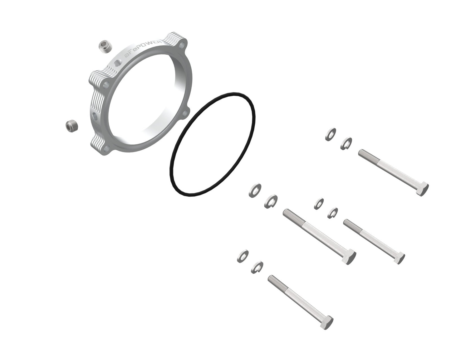 aFe Silver Bullet Throttle Body Spacers TBS Ram 1500 TRX 2021 V8-6.2L - eliteracefab.com
