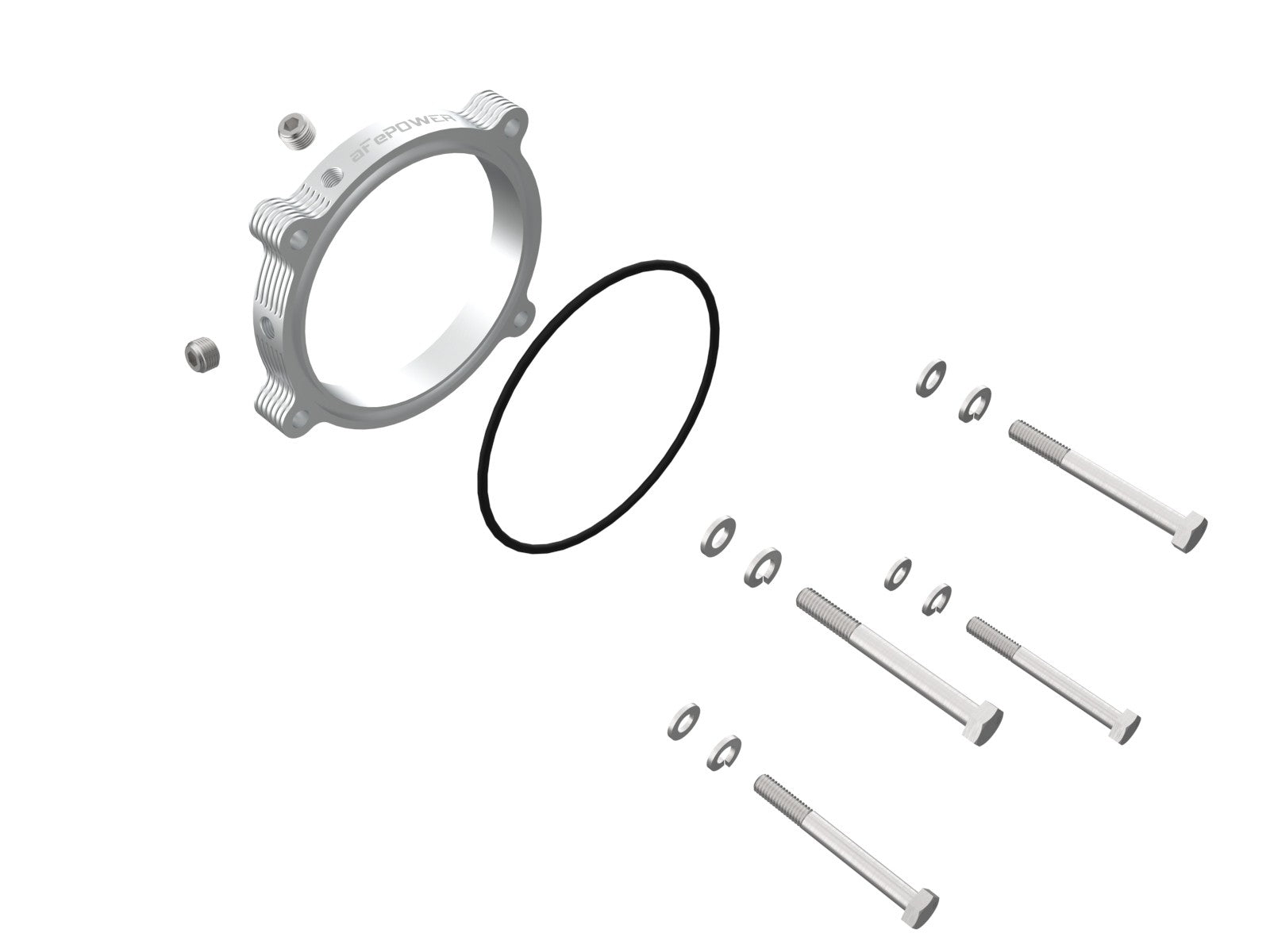 aFe Silver Bullet Throttle Body Spacers TBS Ram 1500 TRX 2021 V8-6.2L - eliteracefab.com