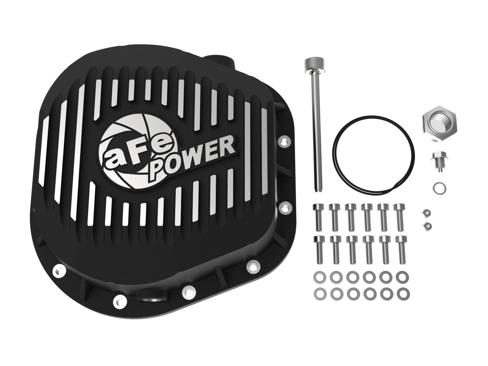 aFe Power Cover Diff Rear Machined COV Diff R Ford Diesel Trucks 86-11 V8-6.4/6.7L (td) Machined - eliteracefab.com