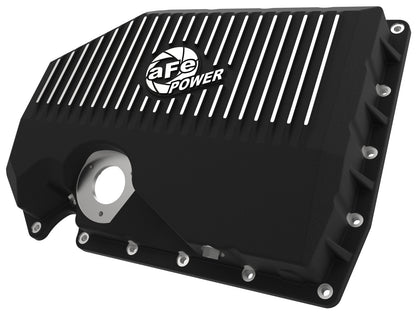 aFe 05-19 VW 1.8L/2.0L w/ Oil Sensor Engine Oil Pan Black POWER Street Series w/ Machined Fins - eliteracefab.com