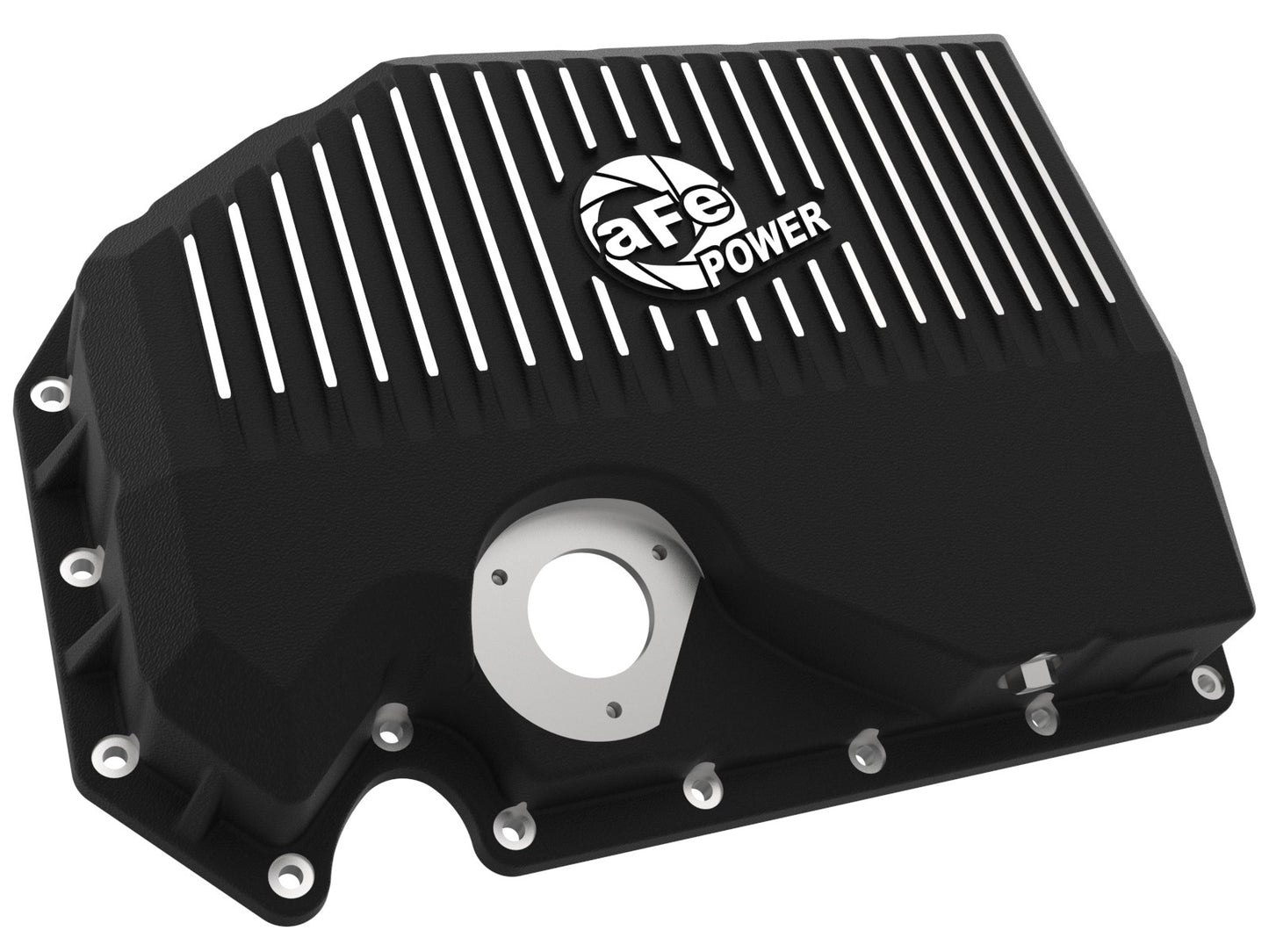 aFe 05-19 VW 1.8L/2.0L w/ Oil Sensor Engine Oil Pan Black POWER Street Series w/ Machined Fins - eliteracefab.com