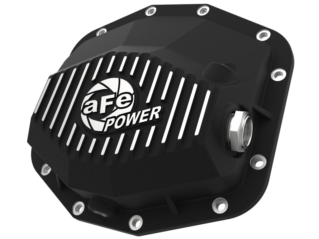 aFe POWER 21-22 Ram 1500 TRX Hemi V8 6.2L (sc) PRO Series Rear Differential Cover Black w/ Machined - eliteracefab.com