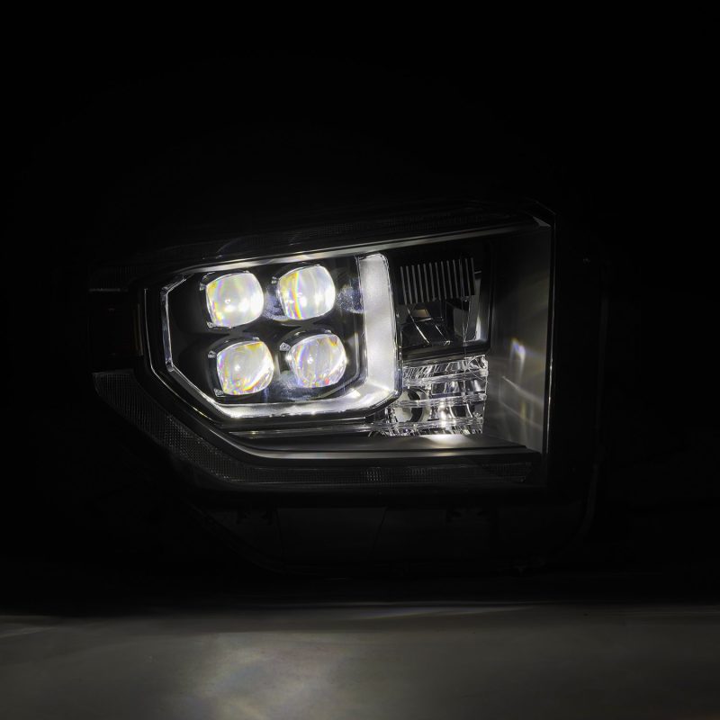 AlphaRex 880833 14-21 Toyota Tundra NOVA-Series LED Proj Headlights Blk w/Actv Light & Seq. Sig + DRL