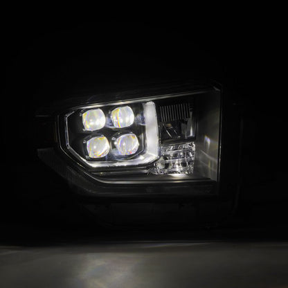 AlphaRex 880833 14-21 Toyota Tundra NOVA-Series LED Proj Headlights Blk w/Actv Light & Seq. Sig + DRL