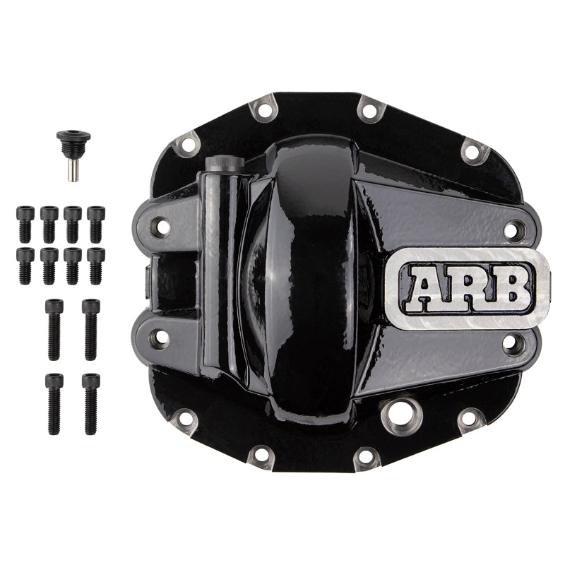 ARB Diff Cover Blk Jeep JL Rubicon Front - eliteracefab.com