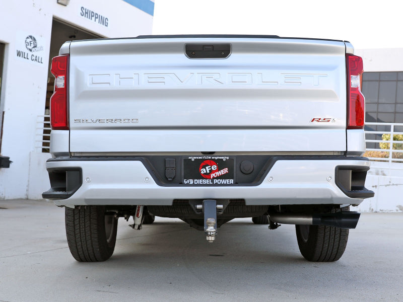 aFe Rebel XD Series 3in 304SS DPF-Back 20-21 GM Trucks L6-3.0L (td) LM2 - Dual Black Tip aFe