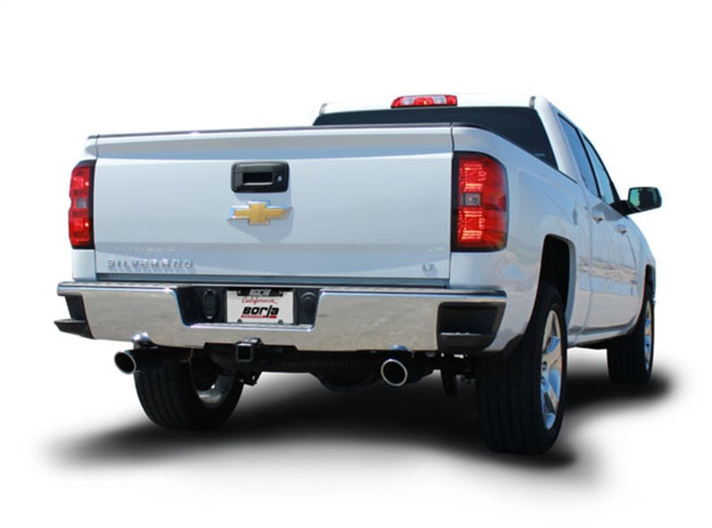 Borla 14 Silv/Sierra 1500 EC Std/CC Short 143.5in WB Touring Single Split Rear Exit Cat-Back Exhaust - eliteracefab.com