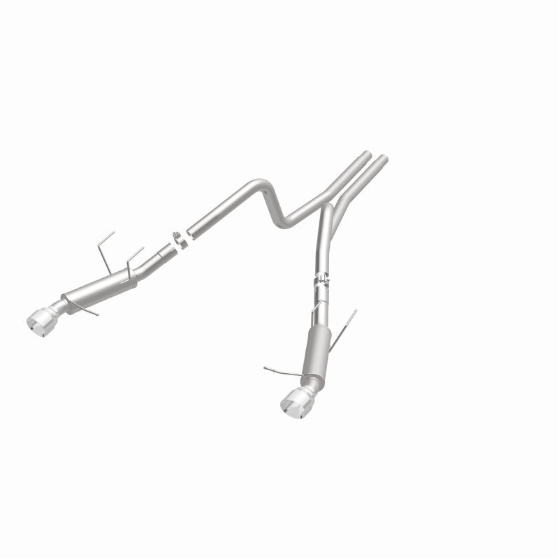 Magnaflow 2014 Ford Mustang V6 3.7L Comp Series Dual Split Rear Polished Stainless C/B Perf Exhaust Magnaflow