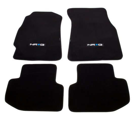 NRG Innovations NRG Logo Carpet Floor Mats for 1994-2001 Acura Integra - 4-Piece – FMR-210NRG