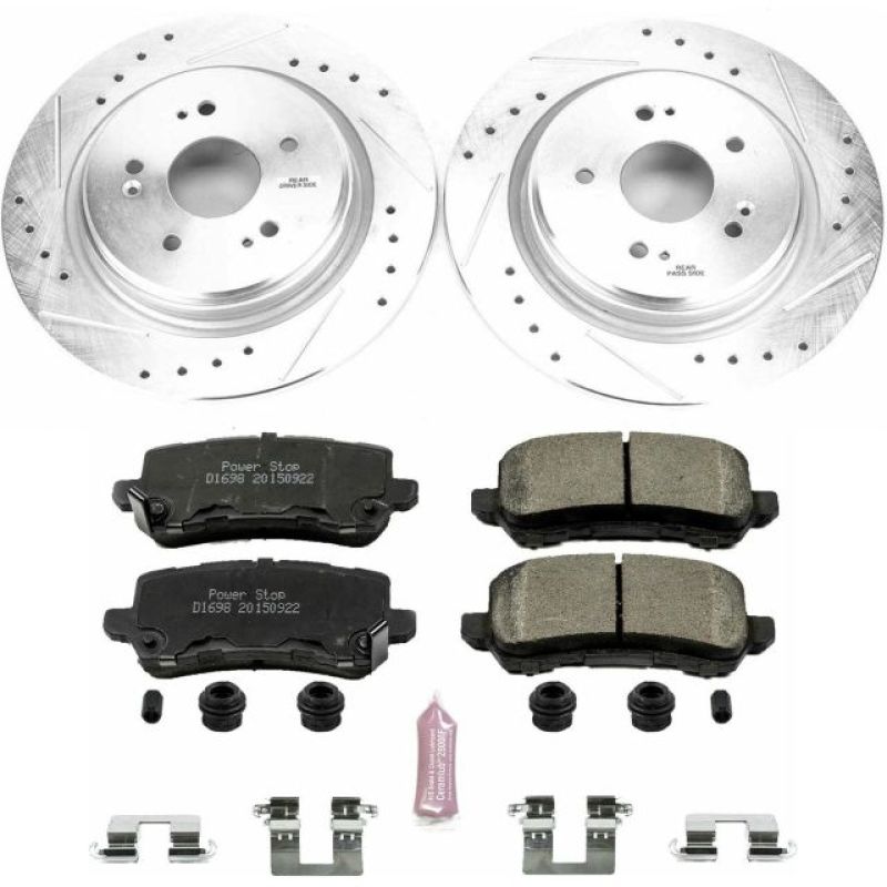 Power Stop 15-19 Acura TLX Rear Z23 Evolution Sport Brake Kit - eliteracefab.com