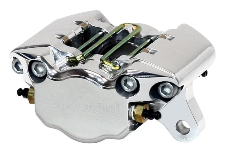 Wilwood Caliper-Polished Dynapro Single 3.75in Mount 1.75in Pistons .19in Disc Long Piston Wilwood