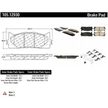 Load image into Gallery viewer, POSIQUIET TOYOTA CERAMIC FRONT BRAKE PADS, 105.12930 - eliteracefab.com