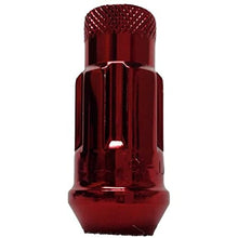 Load image into Gallery viewer, WHEEL MATE MUTEKI SR48 OPEN END LOCKING LUG NUT SET OF 4 – RED 12×1.50 48MM