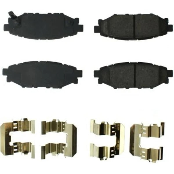 POSIQUIET 08-10 WRX CERAMIC DELUXE PLUS REAR BRAKE PADS FMSI D1114, 105.11140 - eliteracefab.com