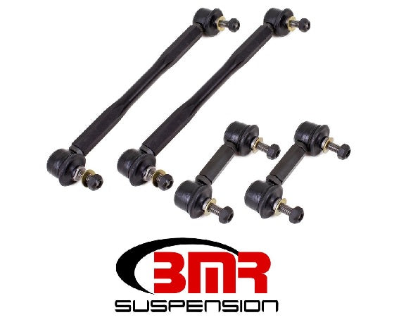 BMR SWAY BAR END LINK KIT SET OF 4 - BLACK (08-09 PONTIAC G8) - eliteracefab.com