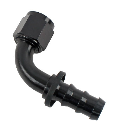 Fragola Performance Systems 209010-BL - 8000 Series Push-Lite Race Hose End - 90 Degree Fragola