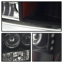 Load image into Gallery viewer, Spyder Ford F250 Super Duty 99-04 Projector Version 2 LED Halo LED Blk Smke PRO-YD-FF25099-1P-G2-BSM - eliteracefab.com