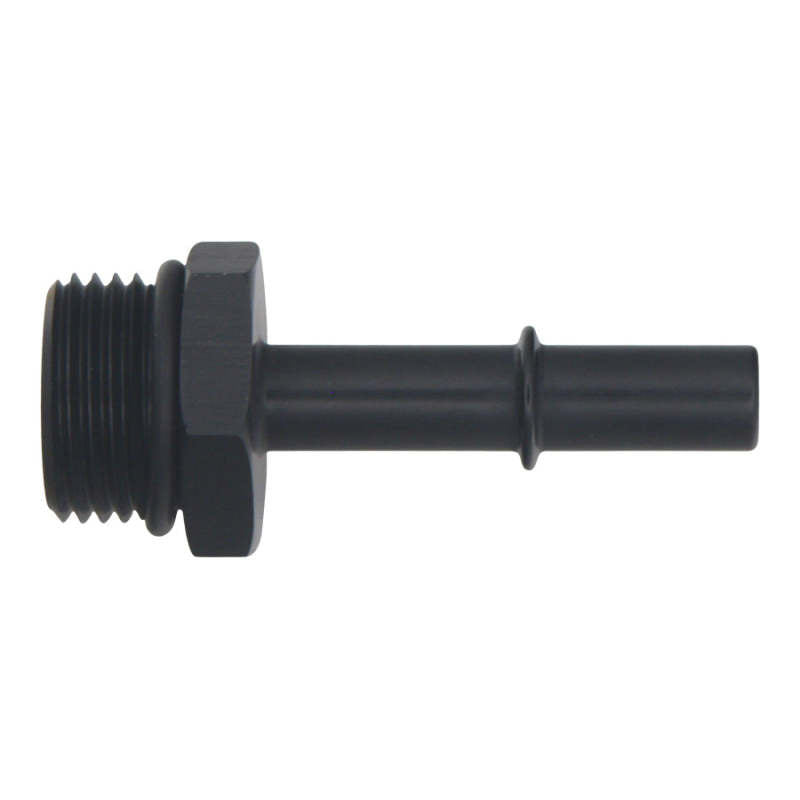 DeatschWerks 10AN ORB Male to 3/8in Male EFI Quick Connect Adapter - Anodized Matte Black DeatschWerks