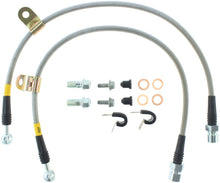 Load image into Gallery viewer, STOPTECH 06-07 CHRYSLER 300C SRT-8 STAINLESS STEEL FRONT BRAKE LINES, 950.63004 - eliteracefab.com