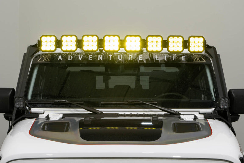 Diode Dynamics Jeep JL SS5 Pro CrossLink Windshield - Yellow Combo Lightbar Kit