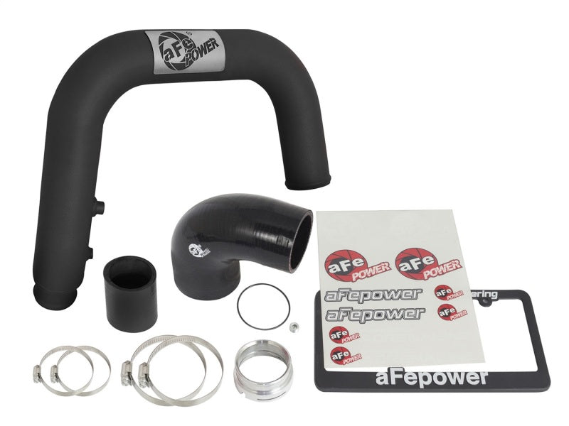 aFe BladeRunner 2.5in Black IC Tube Hot Side w/ Coupling & Clamp Kit 2016 GM Colorado/Canyon 2.8L