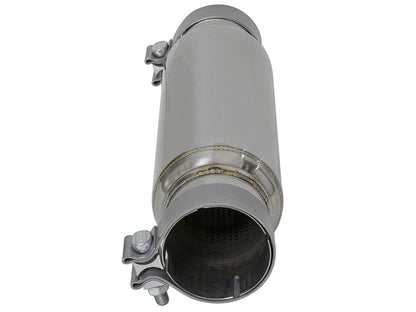 aFe MACH Force-Xp 409 SS Resonator 3in. Inlet/Outlet / 4in. Diameter / 12in. Body / 16in. Length - eliteracefab.com