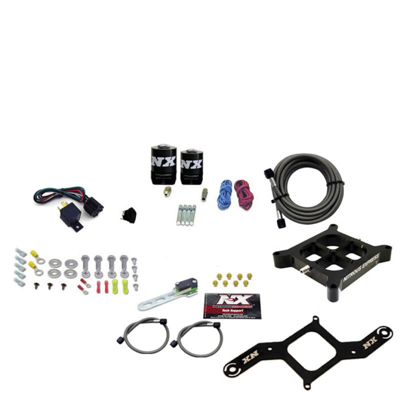 Nitrous Express 4150 Single Entry Crossbar Nitrous Plate Kit RNC (250-750HP) w/o Bottle