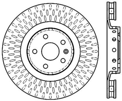 StopTech Drilled & Slotted Right Sport Brake Rotor for 2009 Cadillac CTS-V - eliteracefab.com