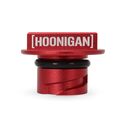 Mishimoto 2015+ Ford Mustang EcoBoost/2013+ Ford Focus ST Hoonigan Oil Filler Cap - Red - eliteracefab.com