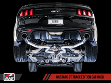 Load image into Gallery viewer, AWE Tuning S550 Mustang GT Cat-back Exhaust - Track Edition (Diamond Black Tips) - eliteracefab.com