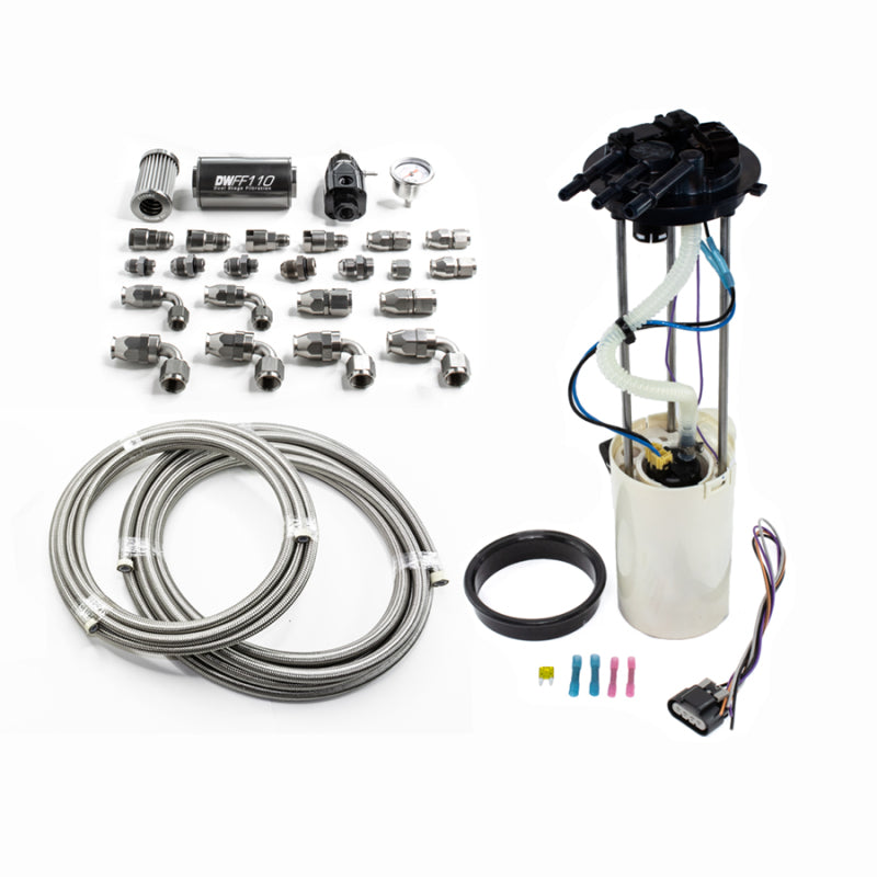 DeatschWerks 1999-2004 CM Truck DW400 Pump Module w/PTFE fuel lines - eliteracefab.com