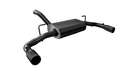 Corsa 18+ Jeep Wrangler JL 2.5in Dual Rear Exit Black Tips Sport Axle-Back Exhaust CORSA Performance
