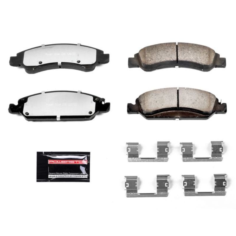 Power Stop 08-19 Cadillac Escalade Front Z36 Truck & Tow Brake Pads w/Hardware - eliteracefab.com