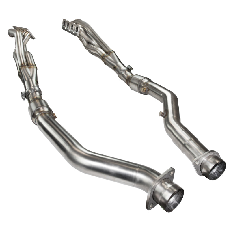 KOOKS 1-7/8" X 3" LONG TUBE HEADERS & GREEN CATTED CONNECTION PIPES (12-19 GRAND CHEROKEE/2018+ TRACKHAWK/DURANGO) - eliteracefab.com